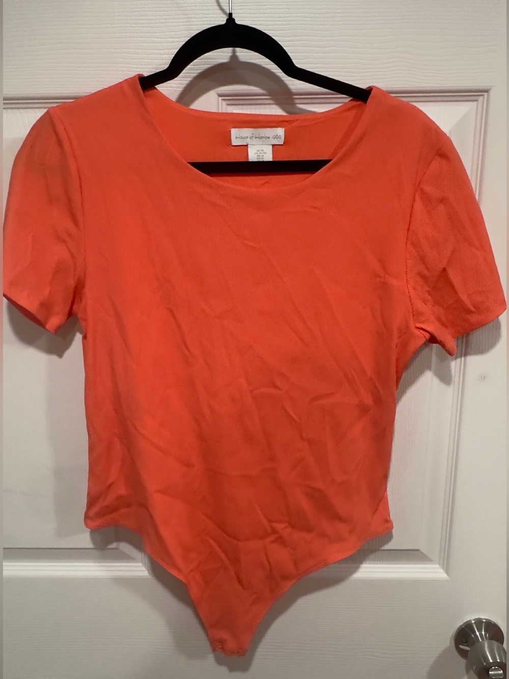 House of Harlow 1960 Coral Bodysuit